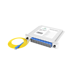 1x8插片式分路器，单模，带 SC/UPC 跳线