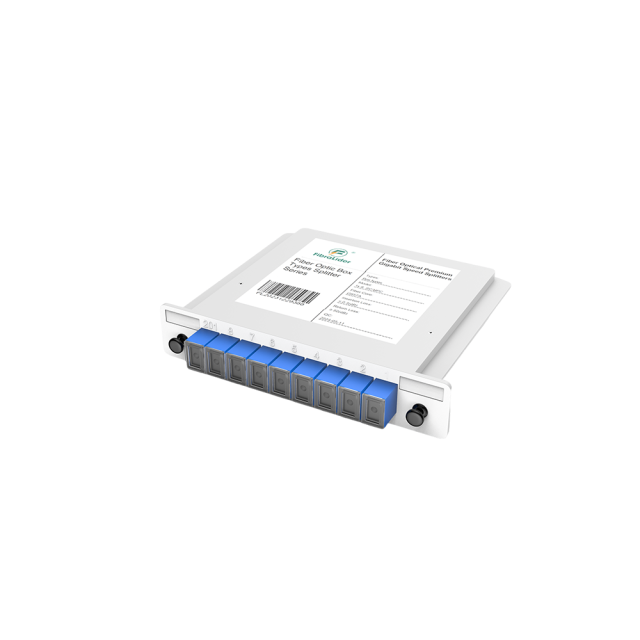 Cajas de Fibra Óptica PLC Splitter,1x8 con Conector SC/UPC,G657A Monomodo,1:8 Módulo de Inserción de Plástico Paquete Divisor de Fibra Óptica