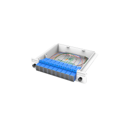 Cajas de Fibra Óptica PLC Splitter,1x8 con Conector SC/UPC,G657A Monomodo,1:8 Módulo de Inserción de Plástico Paquete Divisor de Fibra Óptica
