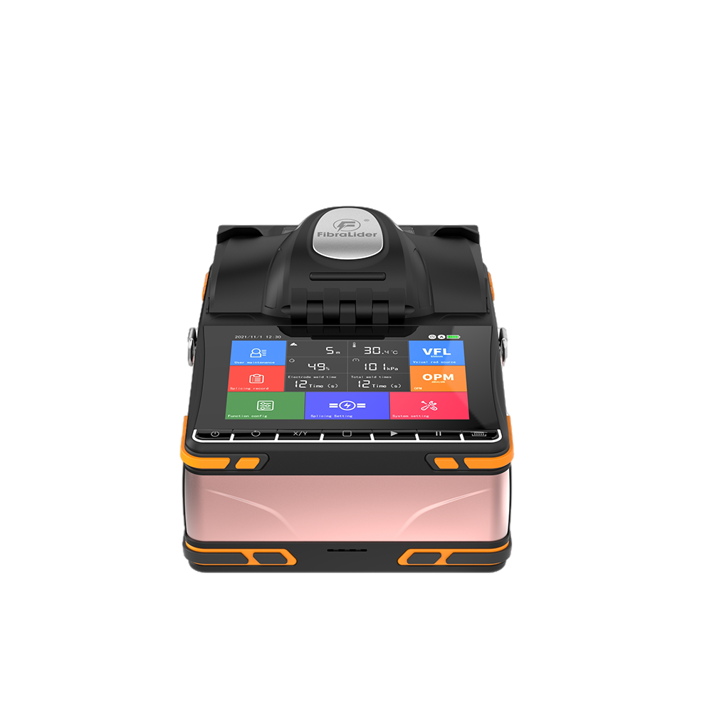 KI-9 Fiber Optic Fusion Splicer, 6 двигателей, встроенный VFL лазер и измеритель мощности, для FTTH и других сценариев