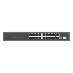 10/100/1000Mbps 16-Port Gigabit Unmanaged PoE Switch with 2 Uplink Ports & 1 SFP Port