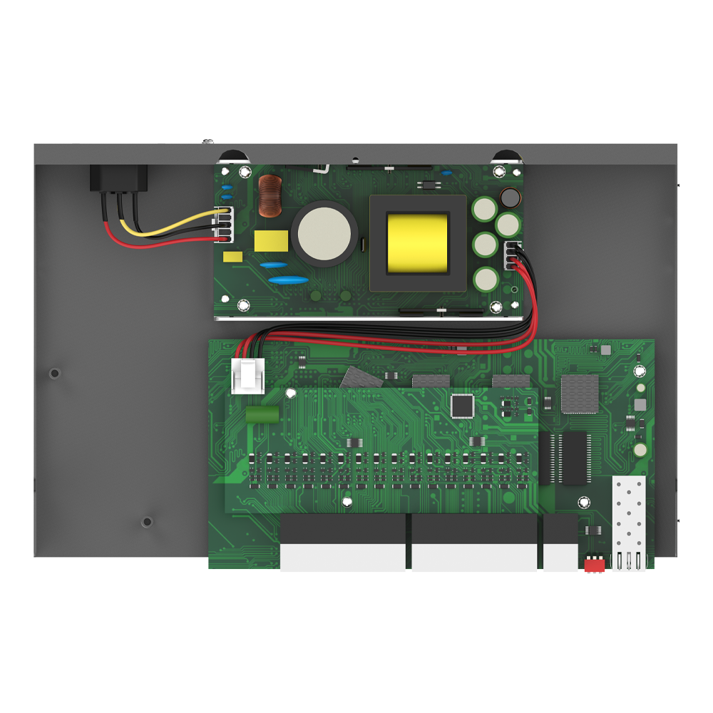 Switch PoE 10/100/1000Mbps con 16 Puertos PoE Gigabit, 2 Puertos PoE de Uplink y 1 Puerto SFP