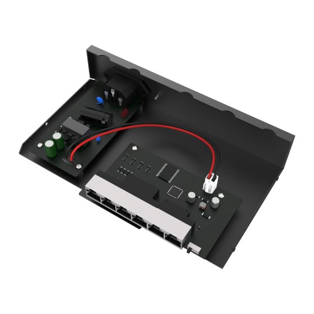 Switch PoE No Gestionado de 10/100Mbps con 4 Puertos PoE y 2 Puertos Uplink