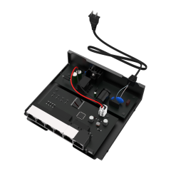 Switch PoE No Administrado 10/100Mbps con 4 Puertos PoE y 2 Puertos Uplink