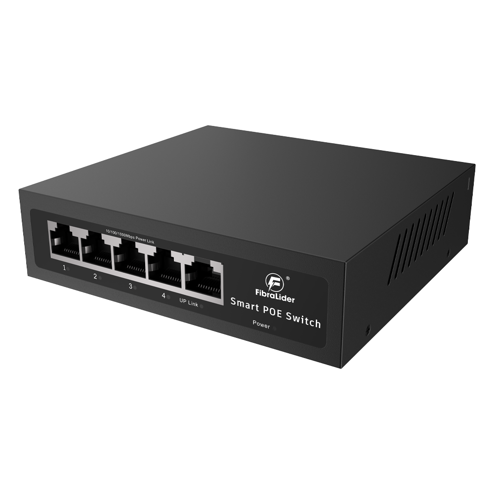 10/100/1000Mbps 4-Port Gigabit PoE Switch with 1 Gigabit Uplink (Unmanaged)