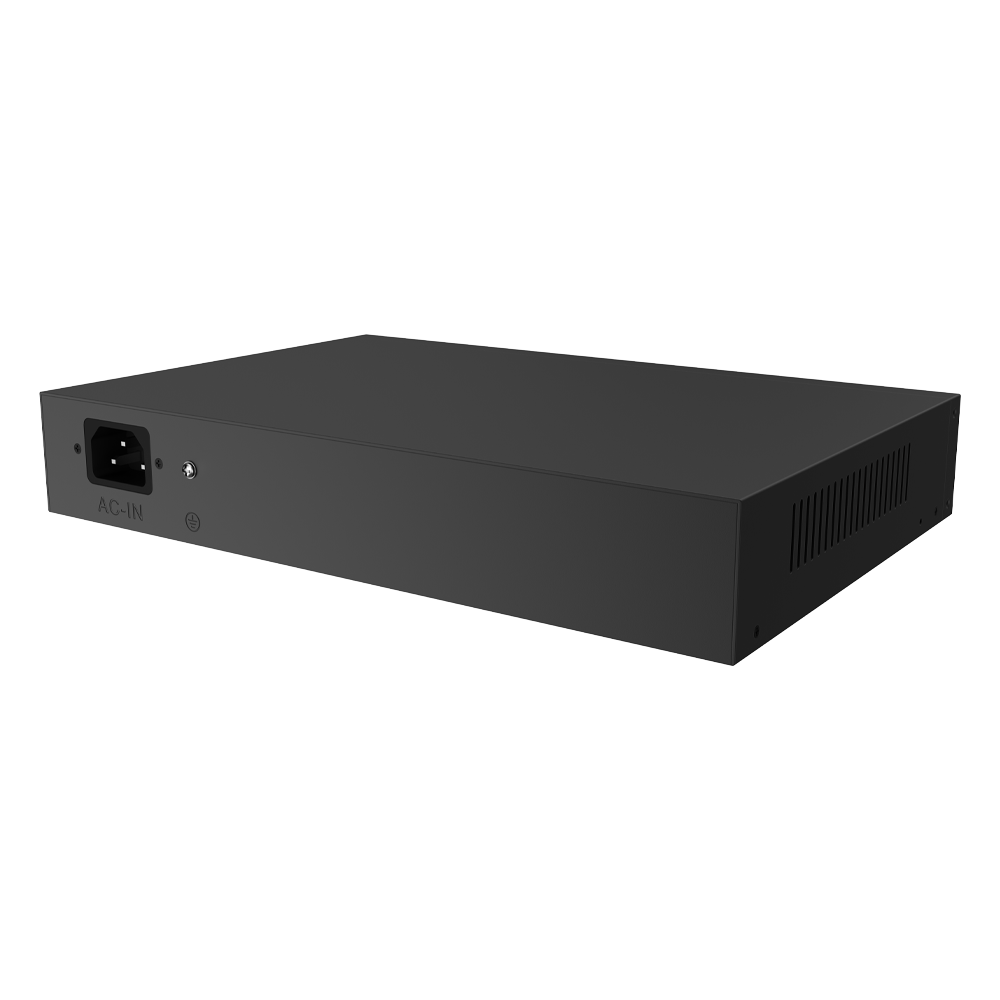 10/100Mbps 16-Port PoE Switch with 2 Gigabit Uplink Ports (Unmanaged)
