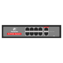 Switch PoE Gigabit de 8 Puertos 10/100/1000Mbps con 2 Puertos Uplink Gigabit (No Gestionado)