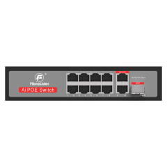 10/100/1000Mbps 8-портовый гигабитный PoE-коммутатор с 2 гигабитными аплинк-портами и 1 SFP-портом (Немуниципируемый)
