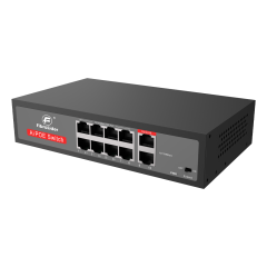 10/100Mbps 8-портовый PoE-коммутатор с 2 аплинк-портами (неуправляемый)