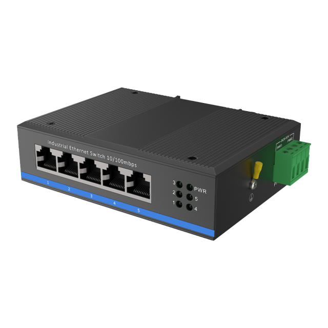 FL-CUF05 Switch Ethernet Industrial Não Gerenciável – 5 Portas Gigabit RJ45 10/100Mbps