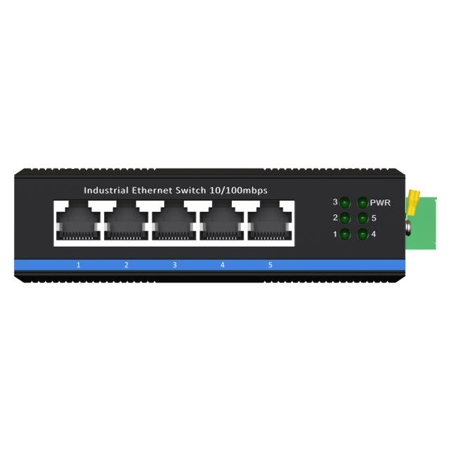 FL-CUF05 Switch Ethernet Industrial Não Gerenciável – 5 Portas Gigabit RJ45 10/100Mbps