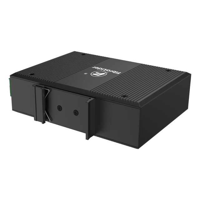 Промышленный неуправляемый Ethernet-коммутатор с 4 портами RJ45 10/100/1000Mbps и 1 гигабитным SFP-оптическим портом