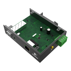 Switch Ethernet Industrial No Gestionado 10/100/1000Mbps con 1 Puerto RJ45 Gigabit y 1 Puerto Óptico SFP