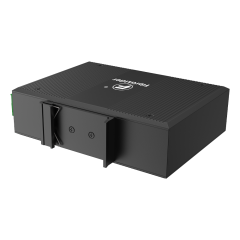 Switch Ethernet Industrial No Gestionado con 4 Puertos Eléctricos 10/100Mbps + 1 Puerto de Fibra SC Gigabit (20km, Par A/B)