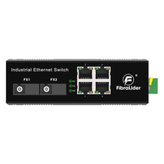 Unmanaged Industrial Ethernet Switch with 4 x 10/100Mbps Gigabit Electrical Ports + 2 x SC Gigabit Optical Ports (20km, A/B Pair)