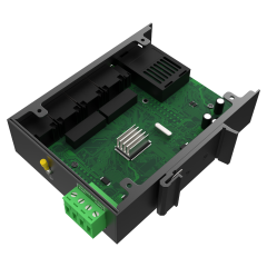 Switch Ethernet Industrial No Gestionado con 4 Puertos Eléctricos 10/100Mbps + 1 Puerto de Fibra SC Gigabit (20km, Par A/B)