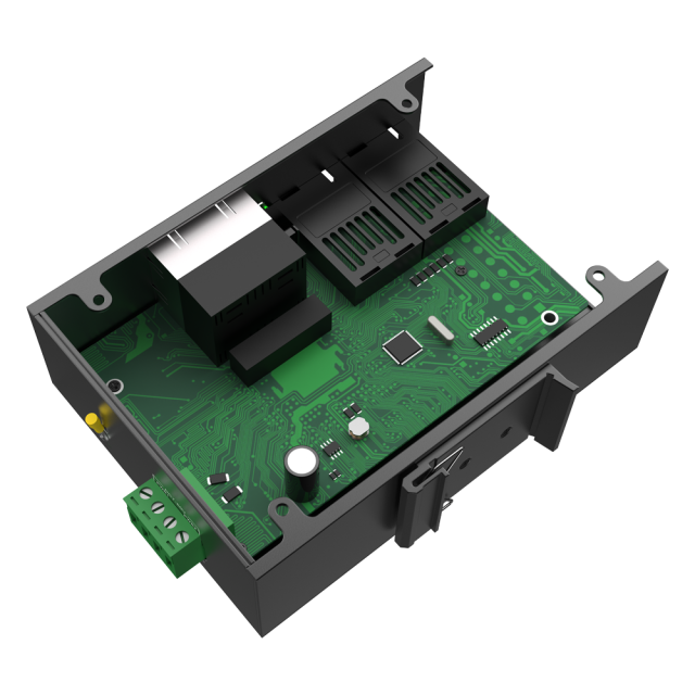 Unmanaged Industrial Ethernet Switch with 4 x 10/100Mbps Gigabit Electrical Ports + 2 x SC Gigabit Optical Ports (20km, A/B Pair)