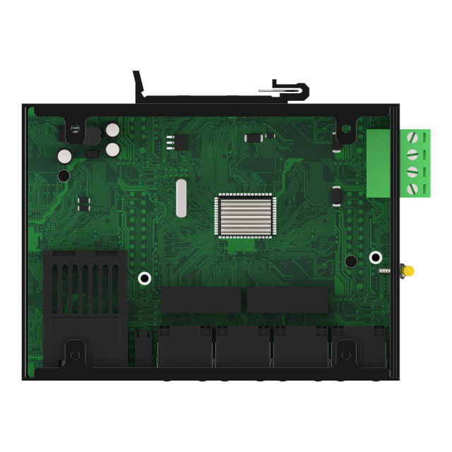 Switch Ethernet Industrial No Gestionado con 4 Puertos Eléctricos 10/100Mbps + 1 Puerto de Fibra SC Gigabit (20km, Par A/B)