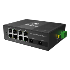 10/100/1000Mbps 工业级千兆非管理型以太网交换机，8个电口+2个千兆SC光口