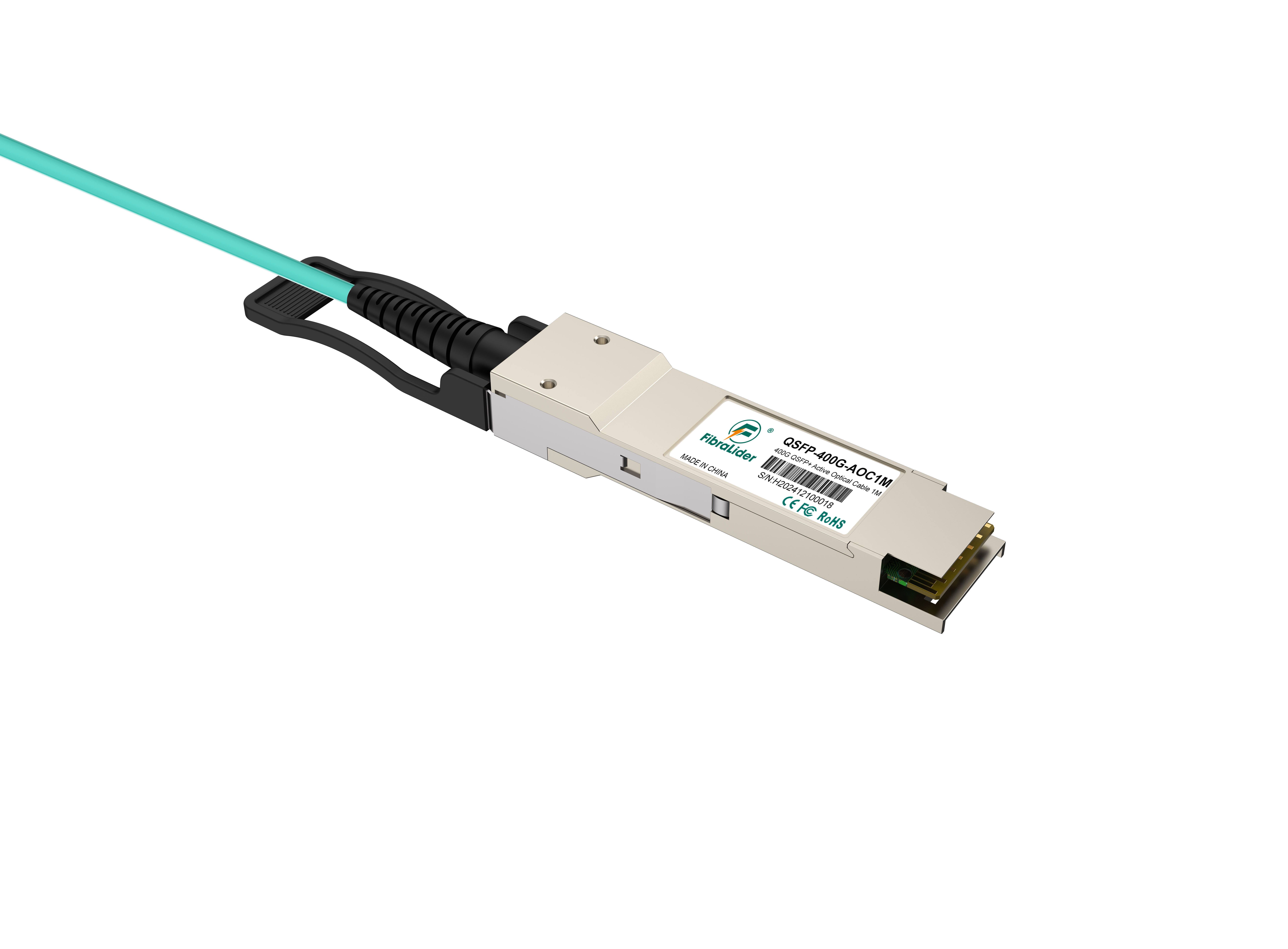 400G Active Optical Cable (AOC) QSFP DD to QSFP DD - 1 Meter