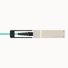 100G Оптоволоконный активный кабель (AOC) QSFP28 to QSFP28 - 1 метр