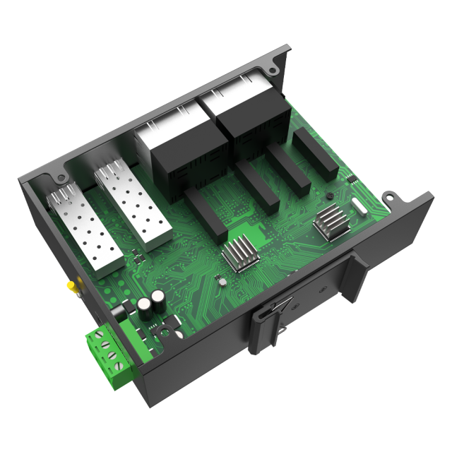 10/100/1000Mbps 8电口 + 2光口千兆无管理型工业以太网交换机 | FL-CUG0802-SFP