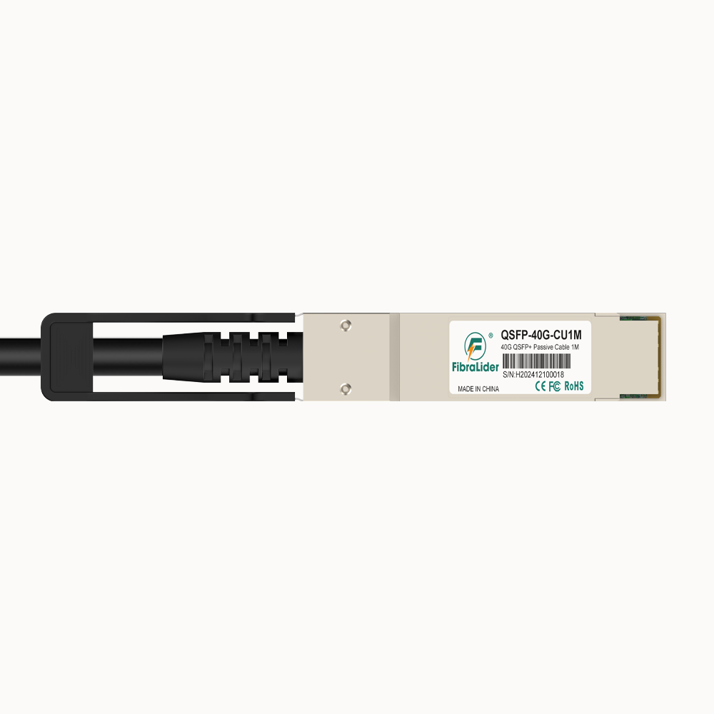 Cabo Direct Attach Twinax (DAC) de 1 metro - QSFP+ para QSFP+ - Conexão de Alta Velocidade 40G