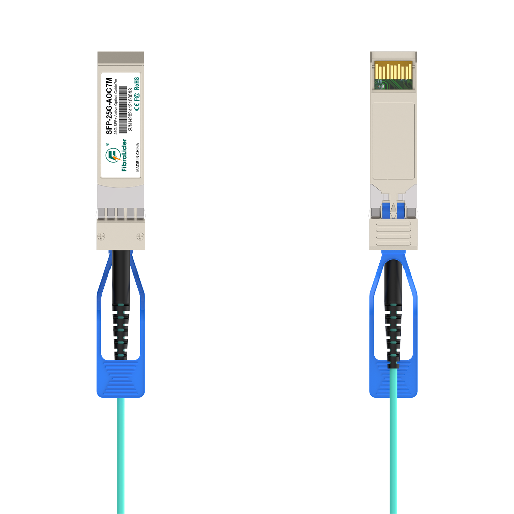 7米 25G SFP28转SFP28 有源光缆（AOC）– 高速、低延迟光纤连接方案