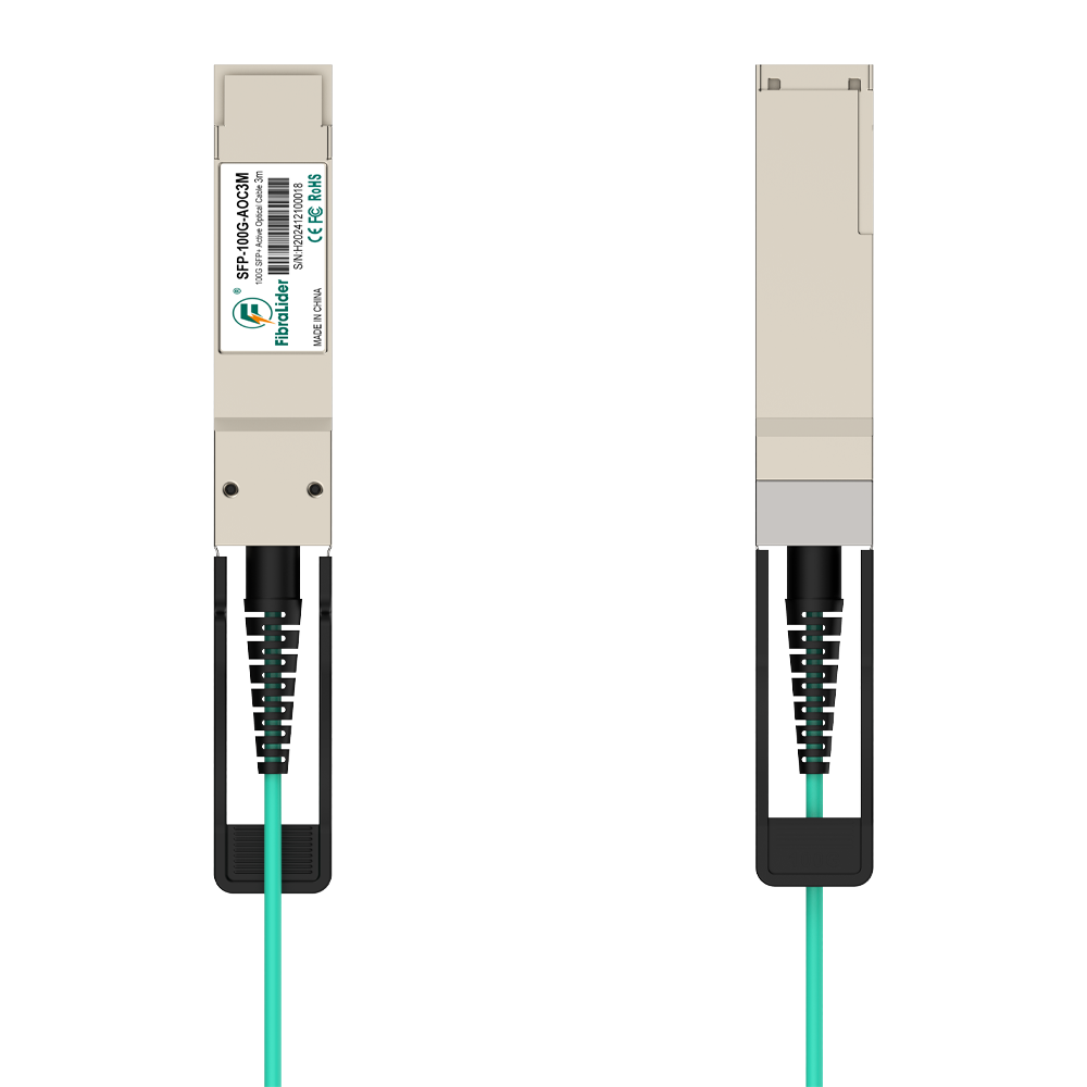 3米 100G QSFP28转QSFP28 有源光缆（AOC）– 超高速、低延迟光纤连接方案