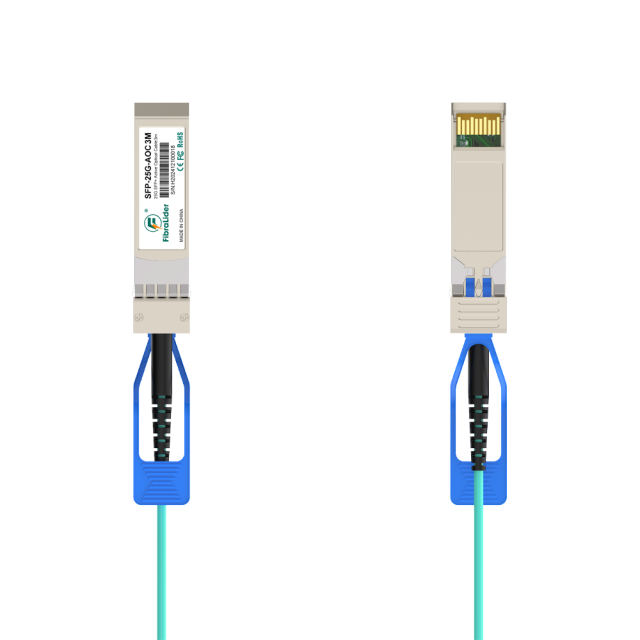 3米 25G SFP28转SFP28 有源光缆（AOC）– 高速、低延迟的光纤解决方案