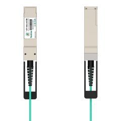 Cabo Óptico Ativo QSFP28 para QSFP28 de 5 Metros – Conexão de Fibra Óptica de Alta Velocidade 100G