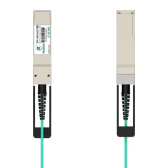 Cabo Óptico Ativo QSFP28 para QSFP28 de 10 Metros – Solução de Fibra de Alta Velocidade e Longo Alcance 100G