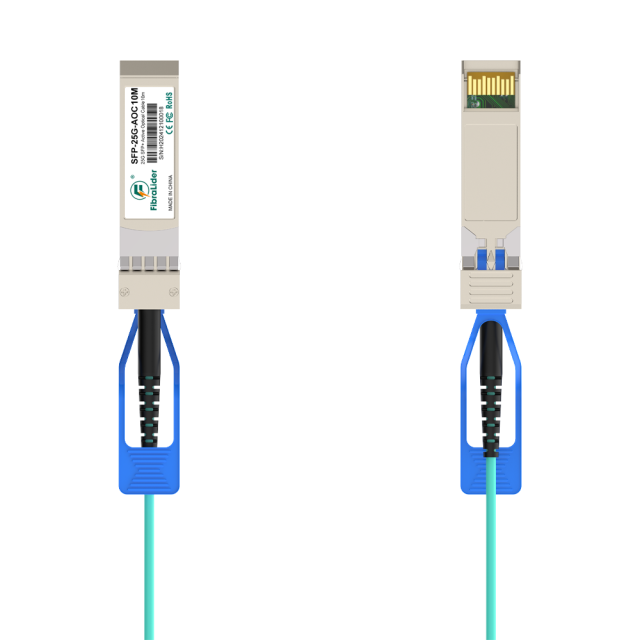 10M 25G SFP28 to SFP28 Active Optical Cable (AOC) – High-Speed, Low-Latency Optical Connectivity Solution