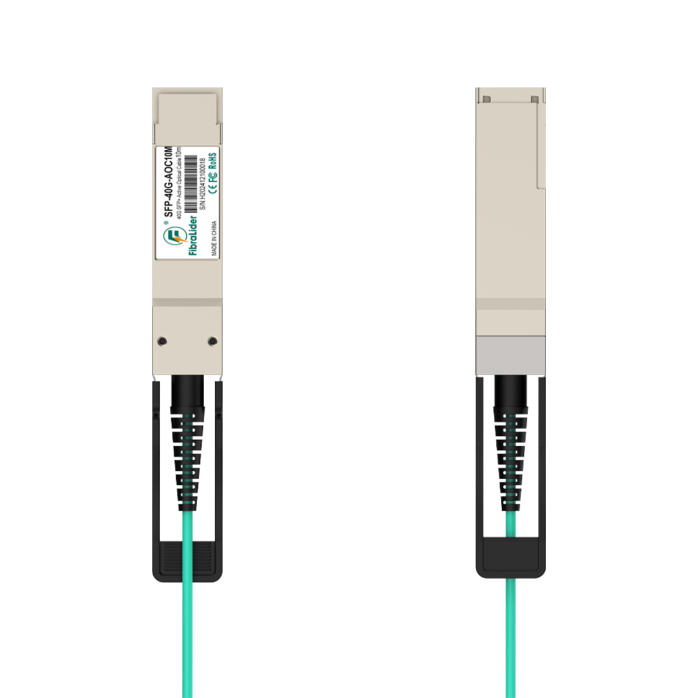 10-метровый активный оптический кабель QSFP+–QSFP+ (AOC), 40G – Высокоскоростное оптоволоконное подключение