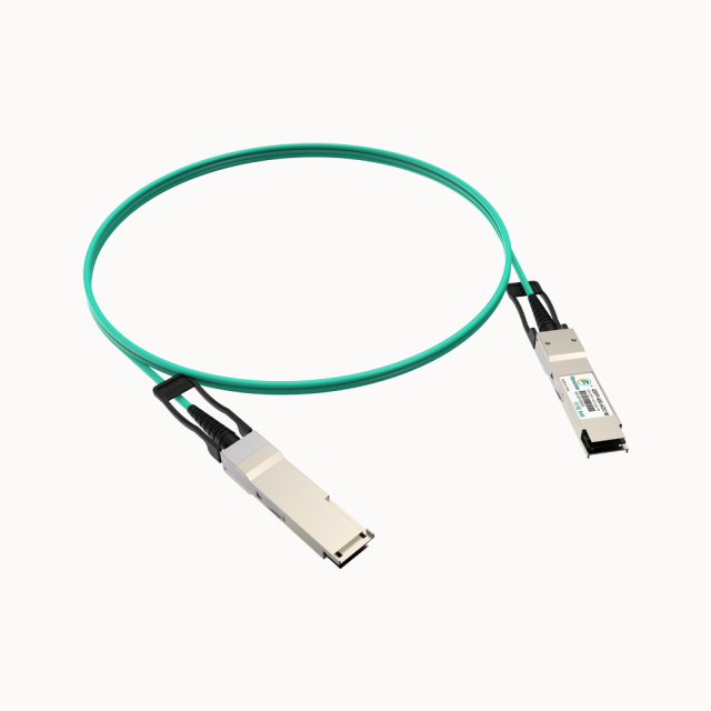 200G QSFP56 to QSFP56 Active Optical Cable (AOC), 10 Meter, High-Speed, Low-Latency