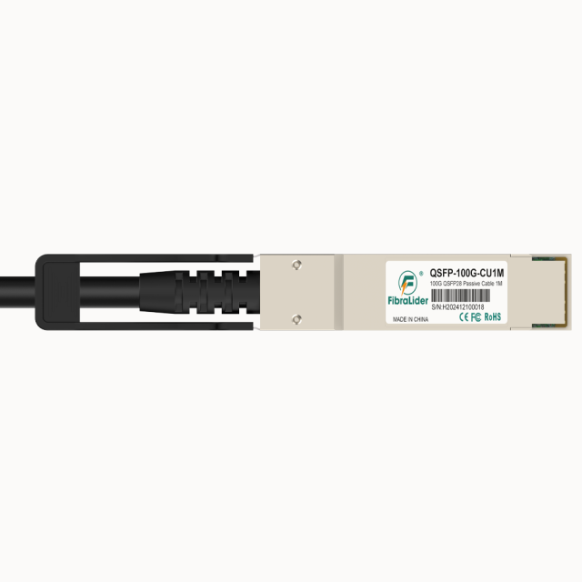 Cable Direct Attach Twinax (DAC) de 1 metro - QSFP28 a QSFP28 - Transferencia de Datos 100G de Alta Velocidad