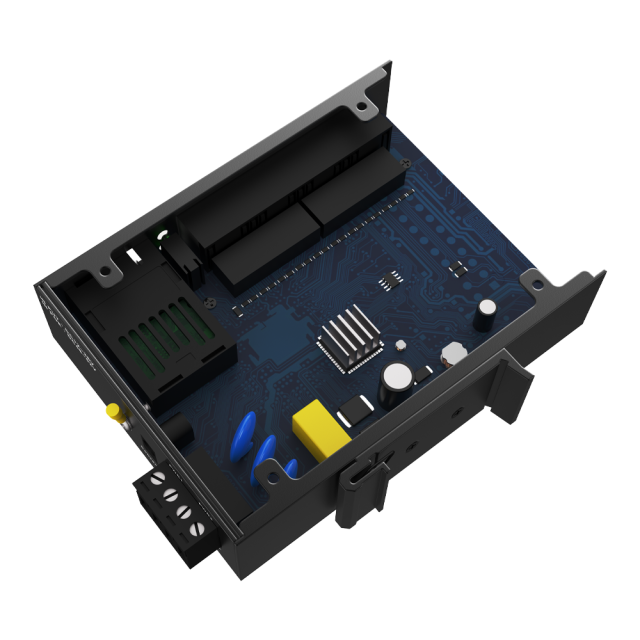 10/100Mbps 无管理工业以太网交换机，4个千兆电口 + 1个千兆SC光口，型号 FL-DUF0401-SC20A/B