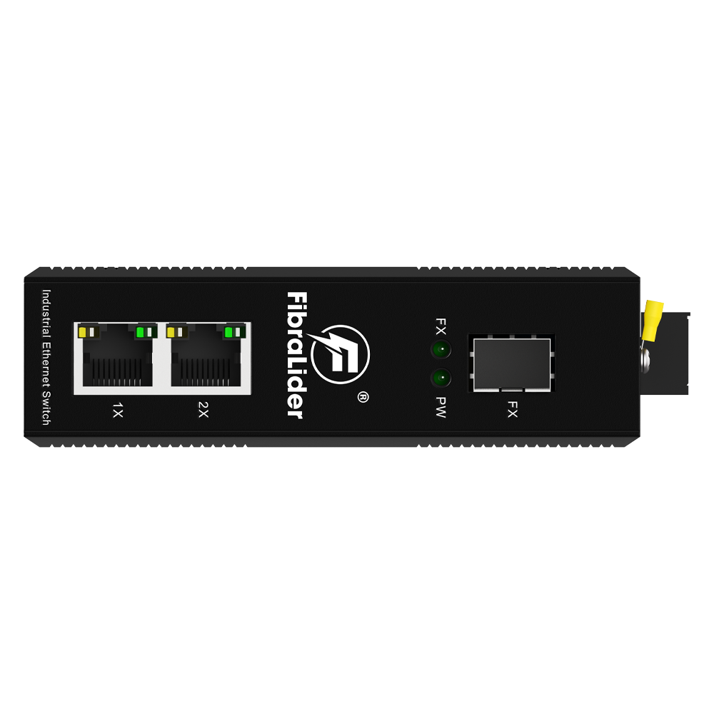 10/100/1000Mbps 工业级非管理型以太网交换机，2个千兆电口 + 1个SFP光口 – FL-DUG0201-SFP