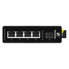 Switch Industrial Gigabit Não Gerenciado com 4 Portas RJ45 + 1 Porta SFP – FL-DUG0401-SFP