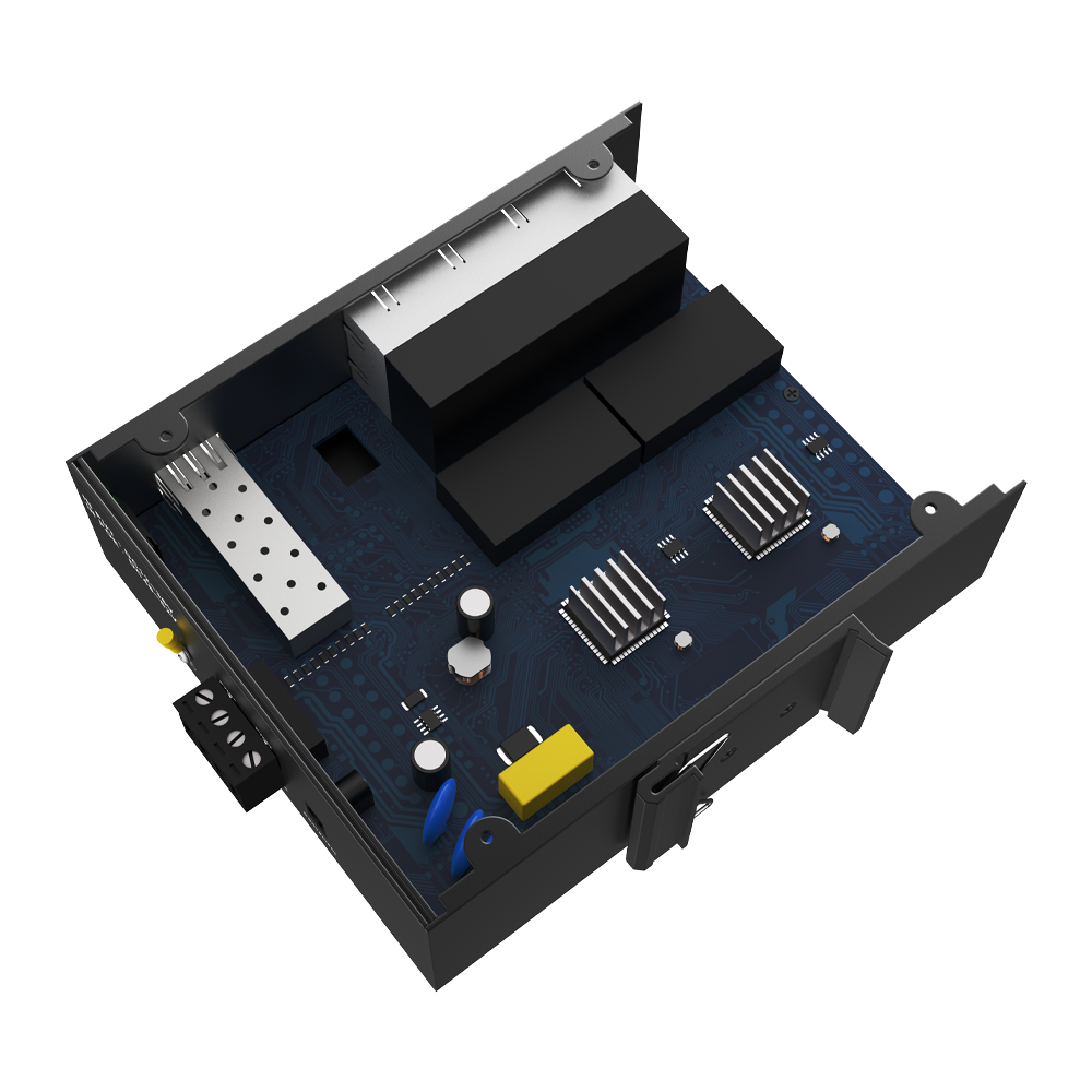 工业级非管理型以太网交换机 – 10/100/1000Mbps，8个千兆RJ45电口 + 1个千兆SFP光口