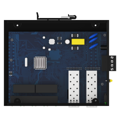 10/100/1000Mbps Industrial Unmanaged Gigabit Ethernet Switch with 4 RJ45 Ports and 2 SFP Slots
