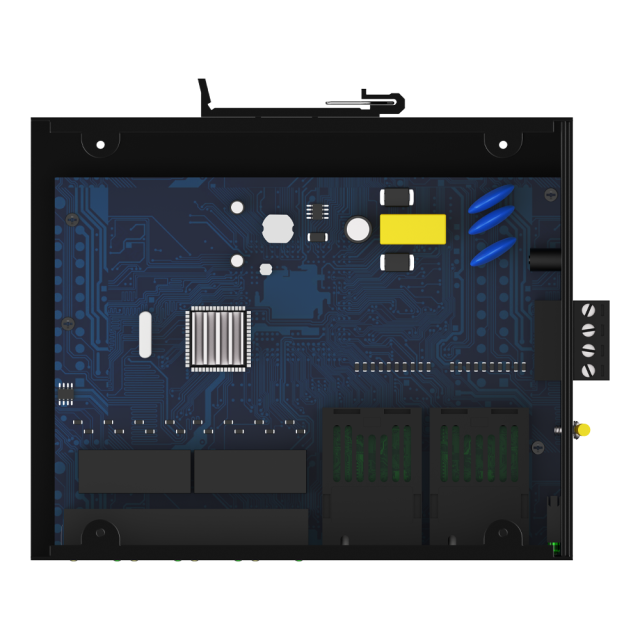 10/100Mbps 无管理工业 Ethernet 交换机，4个千兆电端口 + 2个千兆 SC 光纤端口，FL-DUF0402M-SC20A/B