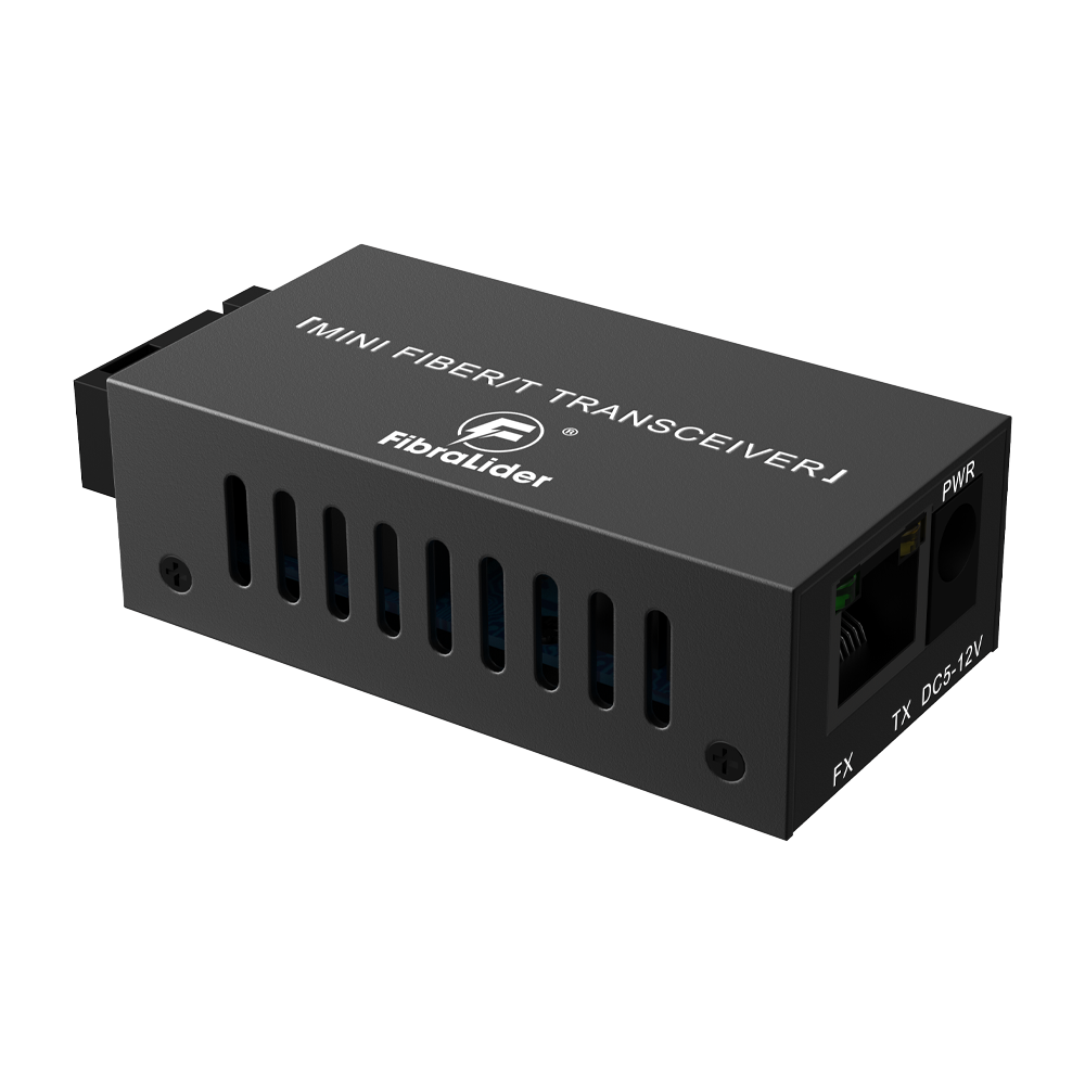 Convertidor de Medios de Fibra 10/100Mbps con 1x Puerto RJ45 y 1x Puerto SC (Monomodo, 20km)