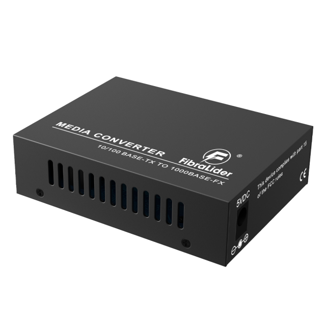 Conversor de Mídia Fibra 10/100Mbps com 1x RJ45 e 1x Porta SC Monomodo (20km)