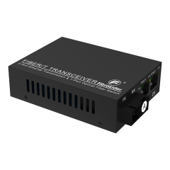 10/100Mbps双电口转SC光纤收发器，支持20公里传输