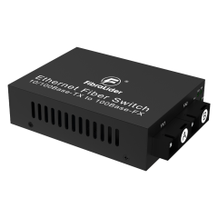 Медиаконвертер 10/100Мбит/с с 3 портами RJ45 и 2 SC оптическими портами, до 20 км