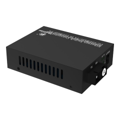 10/100Mbps Fiber Media Converter with 4 RJ45 Ports and 1 SC Fiber Port, 20km Transmission