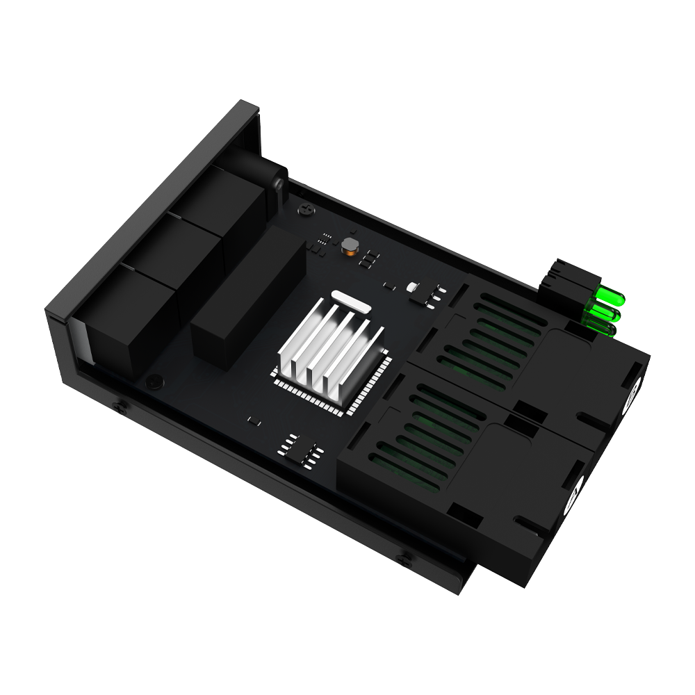 10/100Mbps Fiber Media Converter with 3 RJ45 Ports and 2 SC Fiber Ports, 20km Transmission