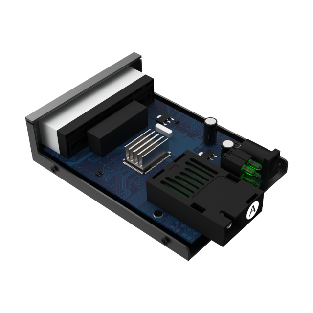 10/100Mbps Fiber Media Converter with 4 RJ45 Ports and 1 SC Fiber Port, 20km Transmission