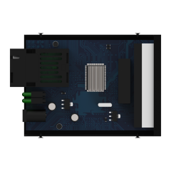 10/100Mbps Fiber Media Converter with 4 RJ45 Ports and 1 SC Fiber Port, 20km Transmission